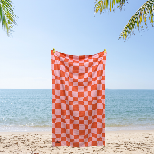 Sunset Checkerboard - Quick Dry Towels