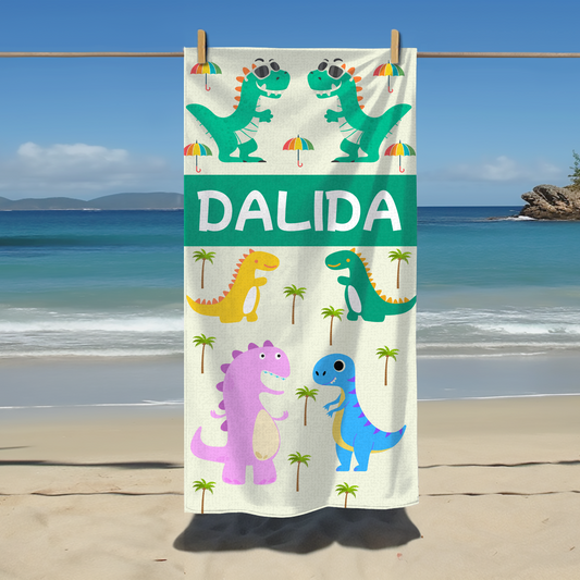 Dino Kids Towel - Personalized