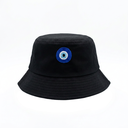Embroidered Bucket Hat - Evil Eye