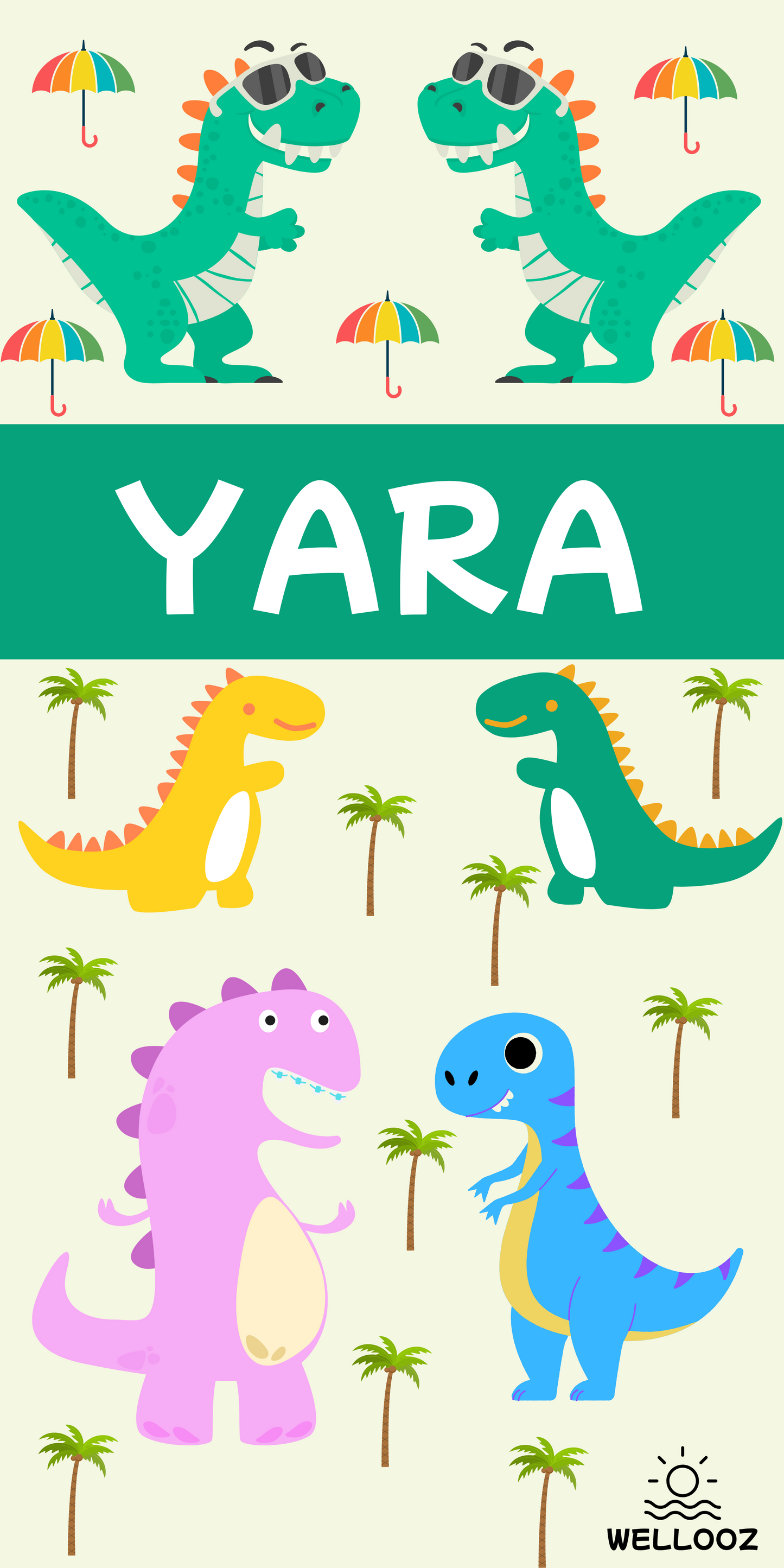Dino Kids Towel - Personalized