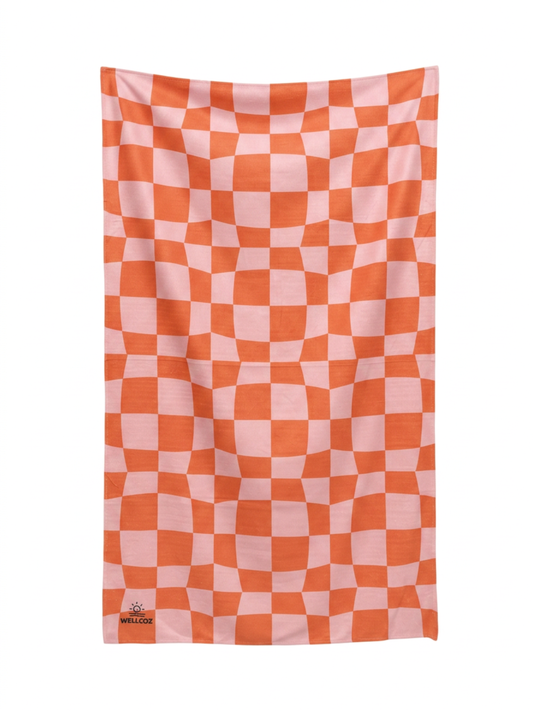Sunset Checkerboard - Quick Dry Towels